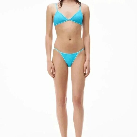 NWT Alexander  wang body wear fluoro string cut bikini brief in athletic mesh M - Picture 1 of 3